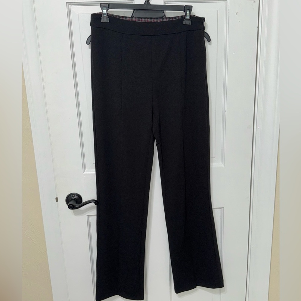 Hem & Thread Classic Black Straight Leg Pants